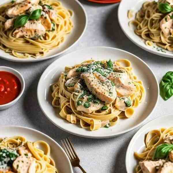 Кремовая паста с курицей